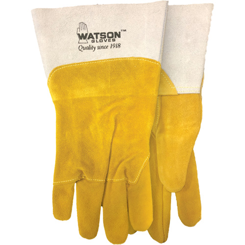 Ram Tough Welding Gloves, Goat Grain/Split Cowhide, Size Medium Kelford