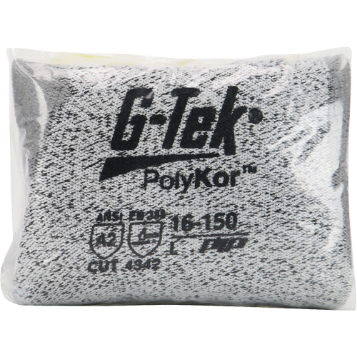 Gants r&eacute;sistants aux coupures G-Tek en tricot sans couture, Taille T-petit, Calibre 13, Rev&ecirc;tement Polyur&eacute;thane, Enveloppe en PolyKor, ASTM ANSI niveau A2/EN 388 niveau B Kelford