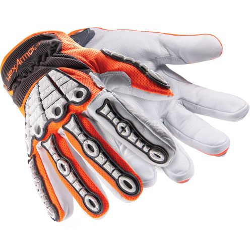 Gants r&eacute;sistants aux chocs Chrome SLT Oasis 4073, 6/T-petit, Paume en Ch&egrave;vre, Poignet Boucle et crochet Kelford