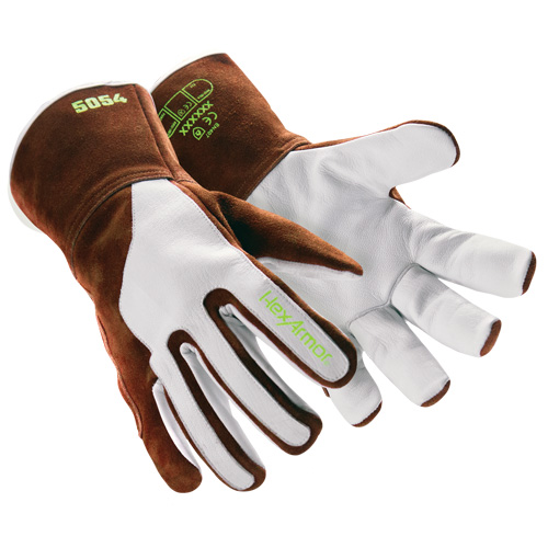 HeatArmor&reg; 5054 Welding Gloves, Grain Goatskin, Size Small/7 Kelford