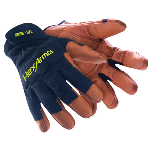 HeatArmor&reg; 5059 Welding Gloves, Grain Goatskin, Size Small/7 Kelford