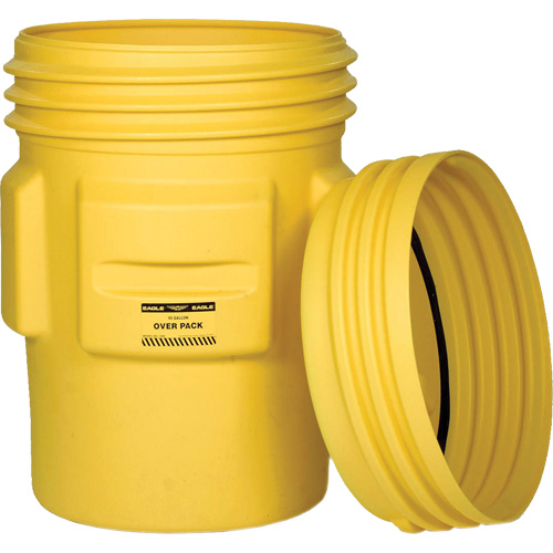 Overpack Plastic Drum Barrel, 95 US gal., Stationary Kelford