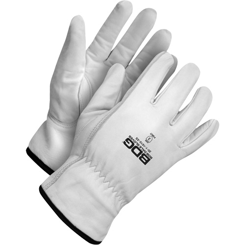 Gants de chauffeur r&eacute;sistants &agrave; la perforation, Petit, Paume en Cuir fleur de ch&egrave;vre Kelford