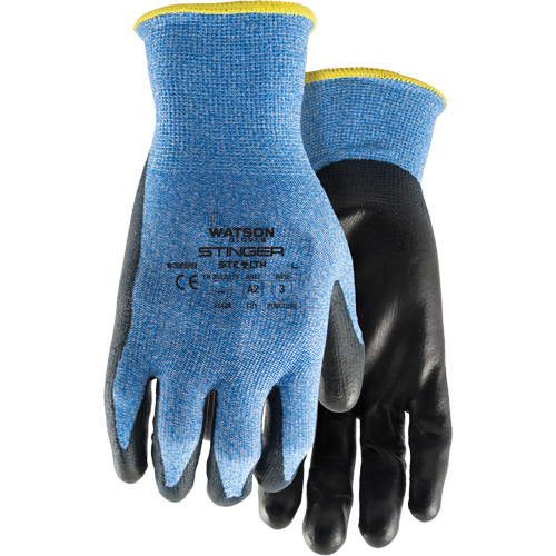 Gants anticoupures 359 Stealth Stinger, Taille Moyen, Calibre 15, Rev&ecirc;tement Polyur&eacute;thane, Enveloppe en Fibre de verre/Nylon/Spandex, ASTM ANSI niveau A2/EN 388 niveau B Kelford