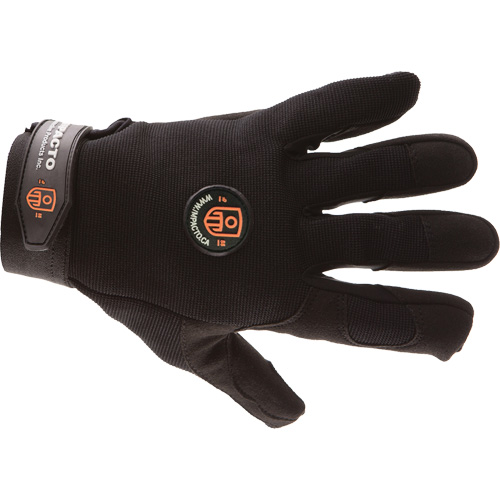 Gants de m&eacute;canicien anti-chocs, 7/Petit, Paume en Synth&eacute;tique/Su&egrave;de, Poignet &eacute;lastique/Boucle et crochet Kelford