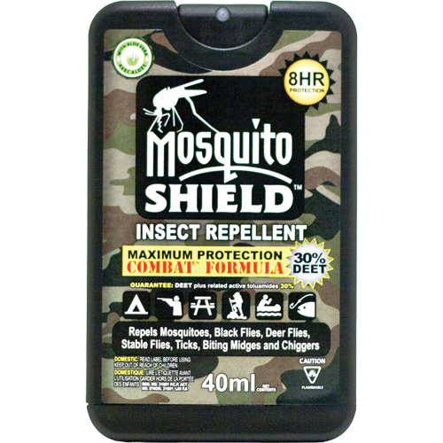 Pocket-Sized Mosquito Shield Insect Repellent, 30% DEET, Spray, 40 ml Kelford
