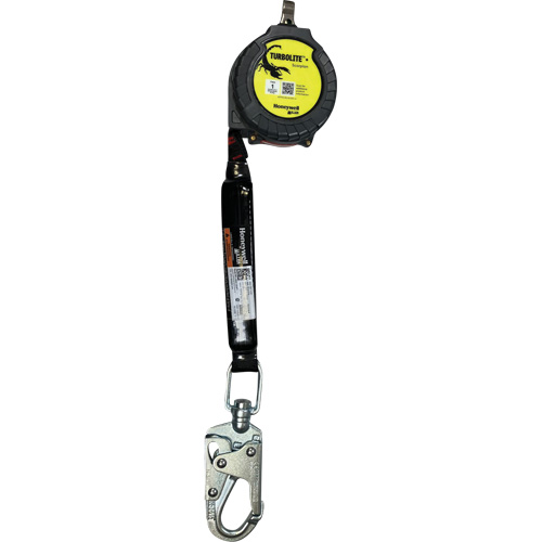 Miller TurboLite+ Scorpion Personal Fall Limiter, 9', Web, Swivel Kelford