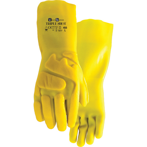 455 Triple Shot Cut-Resistant Gloves, Size Large, PVC, Nylon Inner Lining Kelford