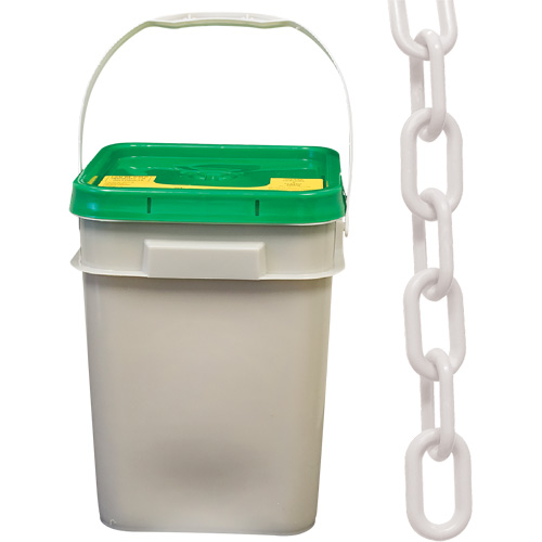 Heavy-Duty Plastic Safety Chain, White Kelford