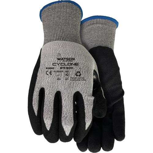 388 Stealth Cyclone Cut Resistant Gloves, Size X-Small, 18 Gauge, Nitrile Coated, HPPE/Polyester Shell, ASTM ANSI Level A2/EN 388 Level 3 Kelford