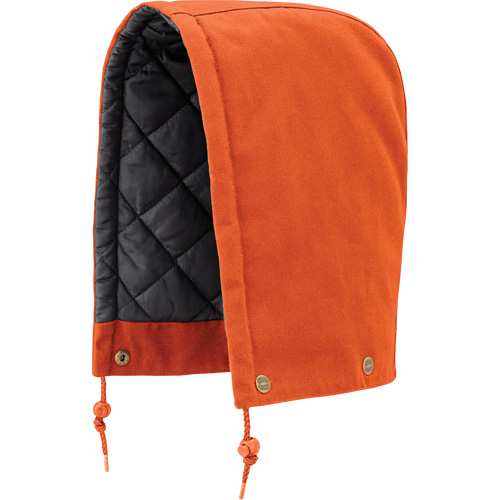 539 Capuchon pour parka, blouson aviateur ou combinaison de s&eacute;curit&eacute; matelass&eacute;e, Orange, Coton Kelford