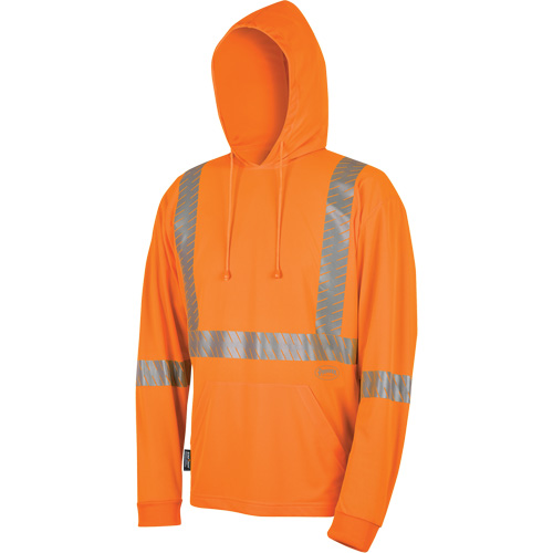 6964 Bird's-Eye Safety Hoodie, Small, High Visibility Orange Kelford