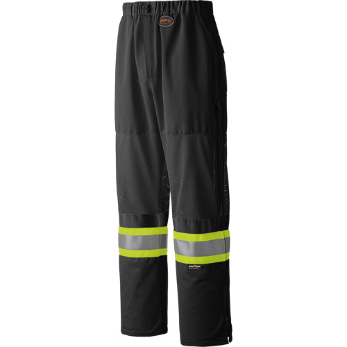 6003BKP Traffic Safety Pants, Polyester, Small, Black Kelford