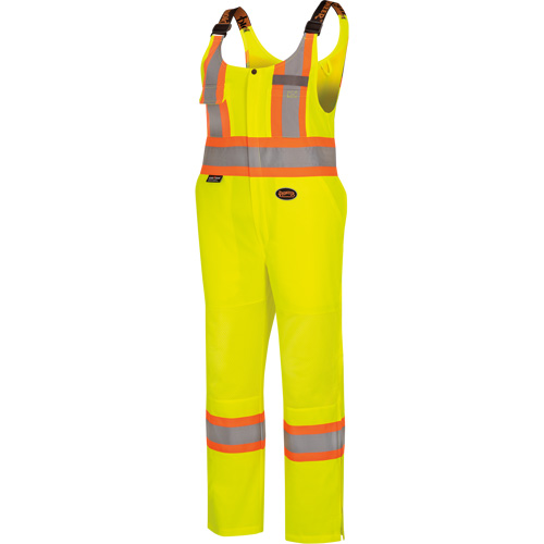 6000W Women's High-Visibility Traffic Safety Overalls, Polyester, X-Small, High Visibility Lime-Yellow Kelford
