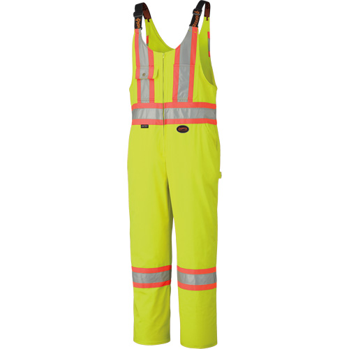 6616T High-Visibility Heavy-Duty Overalls, Poly-Cotton, 40 (Tall), High Visibility Lime-Yellow Kelford