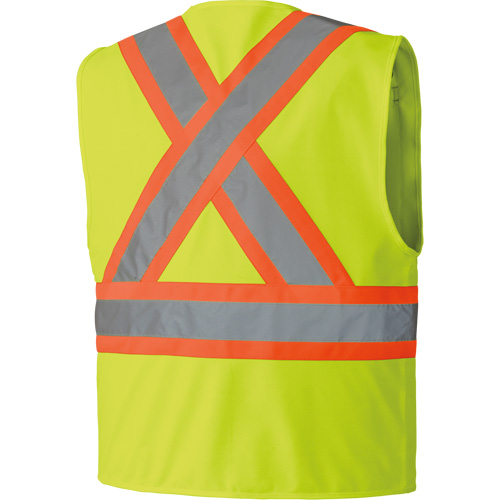 6689 High-Visibility Vest, High Visibility Lime-Yellow, 4X-Large, Polyester Kelford