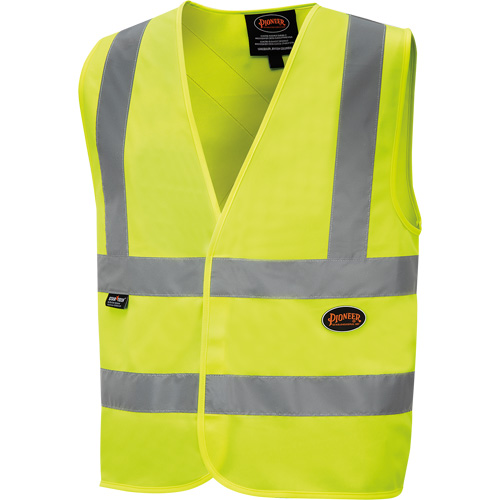 6886 High-Visibility Tricot Safety Vest, High Visibility Lime-Yellow, Small, Polyester Kelford