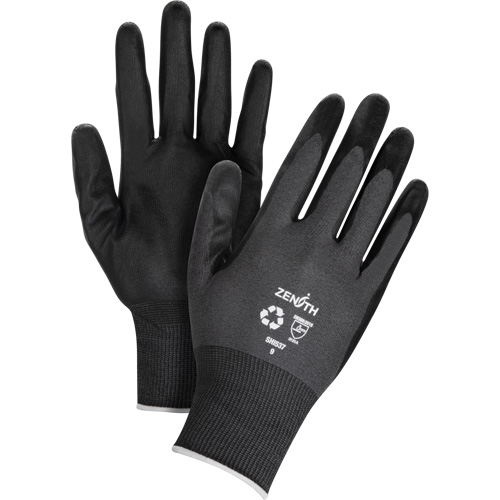 Eco-Friendly Breathable Coated Gloves, 9, Foam Nitrile Coating, 21 Gauge, Nylon/RPET Shell Kelford