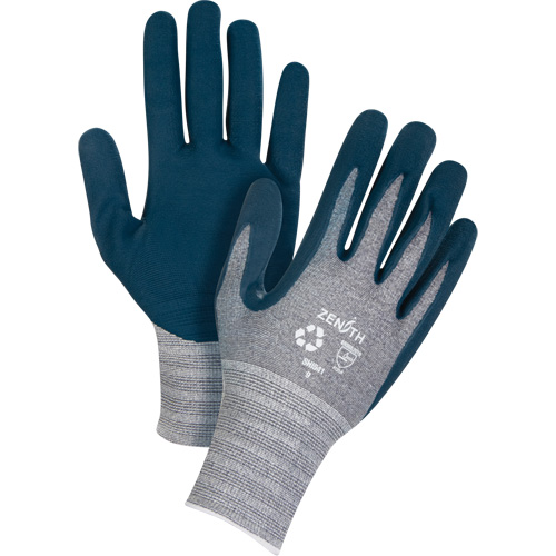 Gants &eacute;cologiques enduits et l&eacute;gers, 8, R&ecirc;vetement Mousse de nitrile, Calibre 15, Enveloppe en Polyester/rPET Kelford