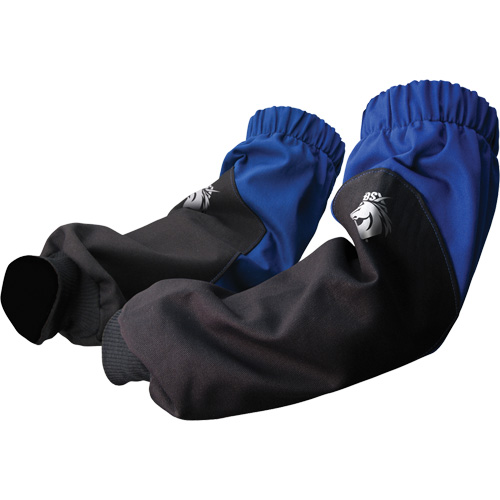 BSX&reg; FR Cotton Sleeves, 19" L, Black/Blue Kelford