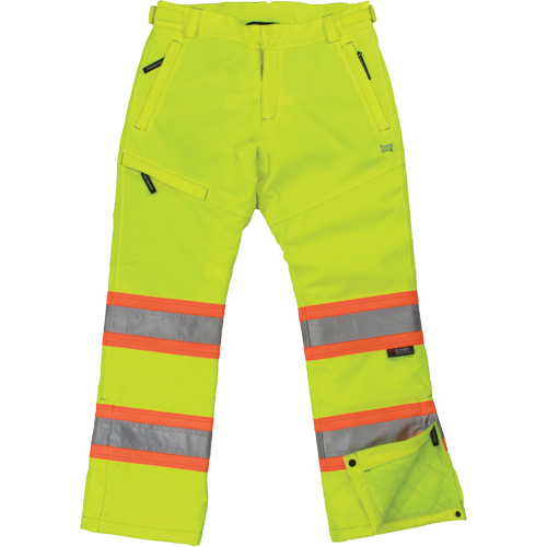Womens Insulated Flex Safety Pant, Polyester, Medium, High Visibility Lime-Yellow Kelford