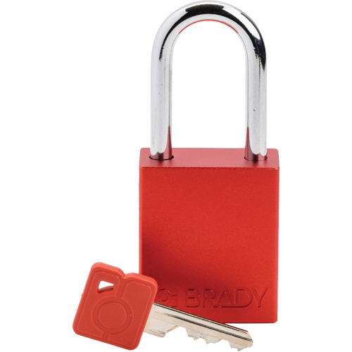 Lockout Padlock, Safety Padlock, Keyed Different, Aluminum, 1-1/2" Width Kelford