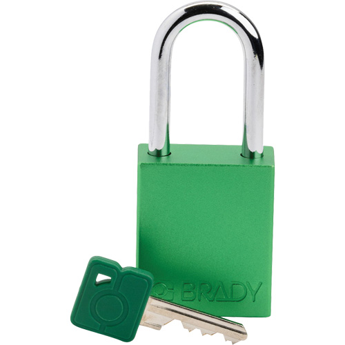 Lockout Padlock, Safety Padlock, Keyed Different, Aluminum, 1-1/2" Width Kelford
