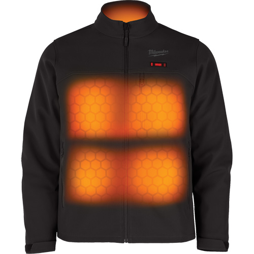 Manteau chauffante M12 ToughShell avec pile, Hommes, Petit, Noir Kelford