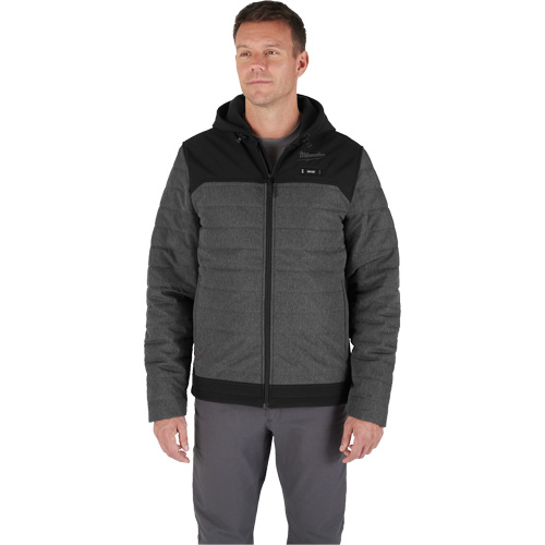 Veste chauffante M12 QuietShell avec pile, Hommes, Petit, Gris Kelford