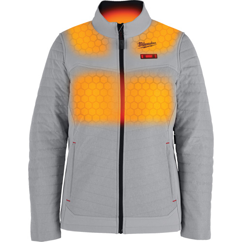 Manteau chauffant M12 Axis avec pile, Femmes, 2T-Grand, Gris Kelford