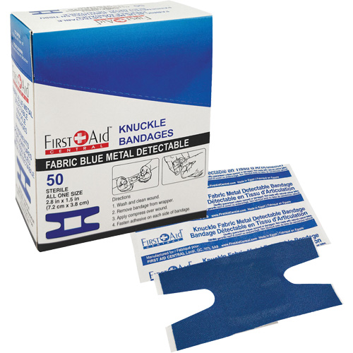 Bandages, Knuckle, Fabric Metal Detectable, Non-Sterile Kelford