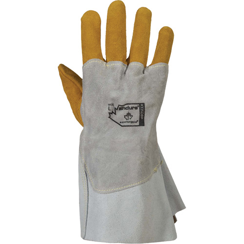 Endura&reg; 335DBP Welding Gloves, Split Cowhide/Split Elkhide, Size Small Kelford