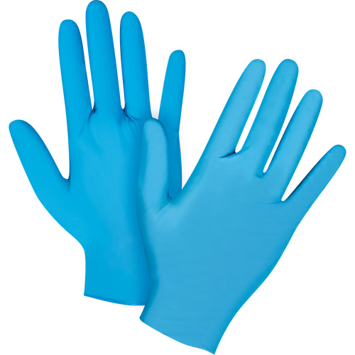 Emballages de gants jetables pour machine distributrice, Petit, Nitrile, 4,5 mils, Sans poudre, Bleu, Classe 2 Kelford
