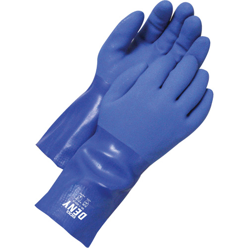 Textured Gloves, Size 12, 12" L, PVC, Cotton Inner Lining Kelford