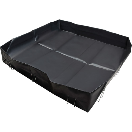 Berme &agrave; support en fil m&eacute;tallique, Capacit&eacute; 268 gal. US, 6' la x 8' lo x 12" h, Support en L Kelford