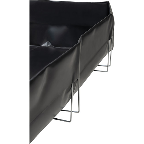 Berme &agrave; support en fil m&eacute;tallique, Capacit&eacute; 268 gal. US, 6' la x 8' lo x 12" h, Support en L Kelford
