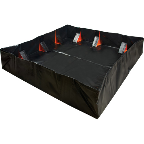 IBX Wall Pop-Up Berm, 2244 US gal. Capacity, 12' W x 25' L x 12" H, Snap-Up Bracket Kelford