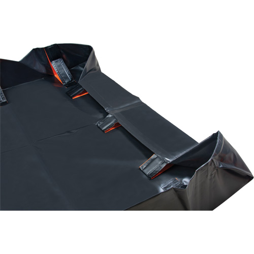 IBX Wall Pop-Up Berm, 2244 US gal. Capacity, 12' W x 25' L x 12" H, Snap-Up Bracket Kelford