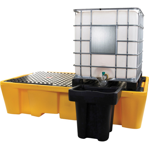 Double IBC Spill Pallet, 317 US gal. Spill Capacity, 89" x 57" x 23" Kelford