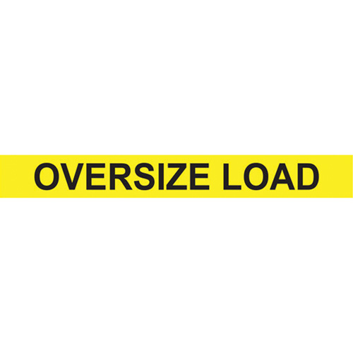 Oversize Load Heavy Haul Sign, Decal/Vinyl, 96" W x 12" H Kelford