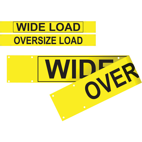 Banni&egrave;re wide load/oversized load &agrave; deux c&ocirc;t&eacute;s, Vinyle, 96" la x 12" h Kelford