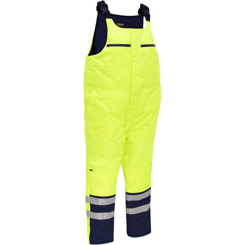 Salopette pour le froid extr&ecirc;me Bisley, Polyester, Petit, Jaune lime haute visibilit&eacute; Kelford
