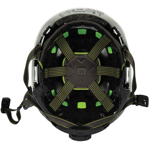 Fibre Metal Climbing Style Safety Helmet, Meets CSA Type 2, Ratchet Suspension, Vented Kelford
