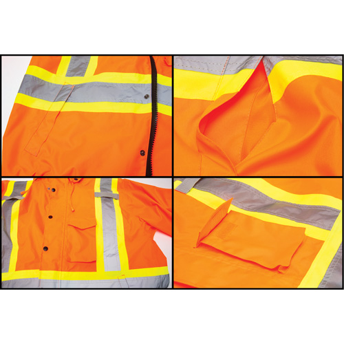 Waterproof 7-in-1 Winter Parka, High Visibility Orange, Medium Kelford