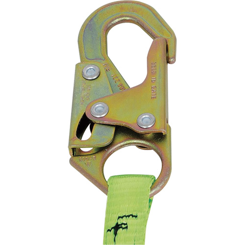 SA-5405-4 Shock Absorbing Lanyard, 4', Snap Hook Center, Snap Hook Leg Ends, Polyester Kelford