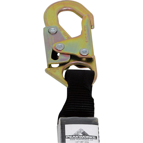 SA-5405-6 Shock Absorbing Lanyard, 6', Snap Hook Center, Snap Hook Leg Ends, Polyester Kelford