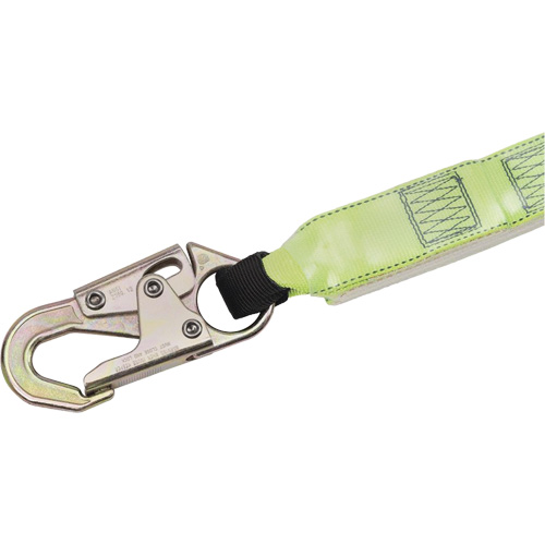 SA-64000-4 Shock Absorbing Lanyard, 4', Snap Hook Center, Snap Hook Leg Ends, Polyester Kelford