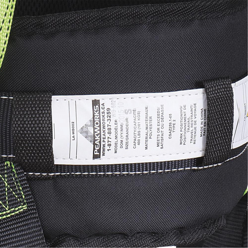 FBH10000E1020-S  Contractor Series Safety Harness with Positioning Belt, CSA Certified, Class AEP, Small Kelford