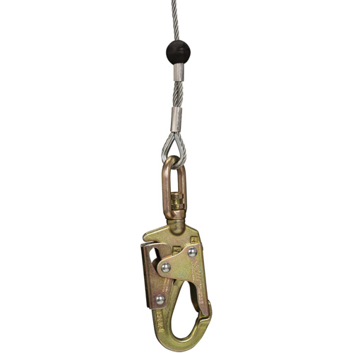 SRL-73303-96 Cable Self-Retracting Lifeline with Recovery, 96', Galvanized Steel, Swivel Kelford
