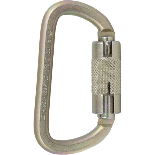 CP-03015-2 Zinc Plated Carabiner with 3/4" Gate Opening, Steel Kelford